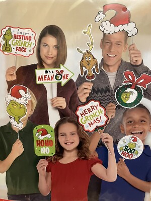 New How the GRINCH Stole Christmas PHOTO PROP Set Dr Seuss Christmas Accessories