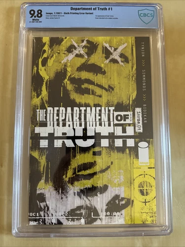 Department of Truth #1 - CBCS 9.8 - Sixth Printing - Error Edition