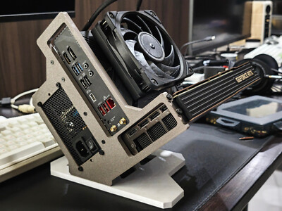 A45 ITX Case + panel +gpu protector セット ITX case, mATX case, Open-frame computer case, A45 Open Case, 3D