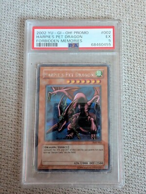 yugioh forbidden memories dragon cards Yu-Gi-Oh! PSA 5 Harpie's Pet Dragon Forbidden Memories FMR-002