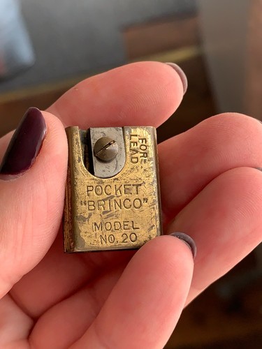 Vintage Pocket Brinco Wood Lead Sharpener Model Nr. 20 Made in England - Picture 3 of 15