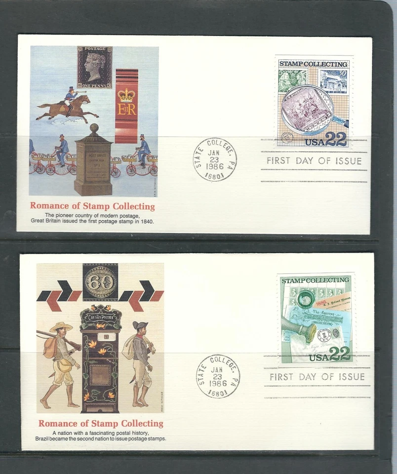 US SC # 2198-2201 Stamp Collecting  FDC . Fleetwood cachet - Image 2 of 2