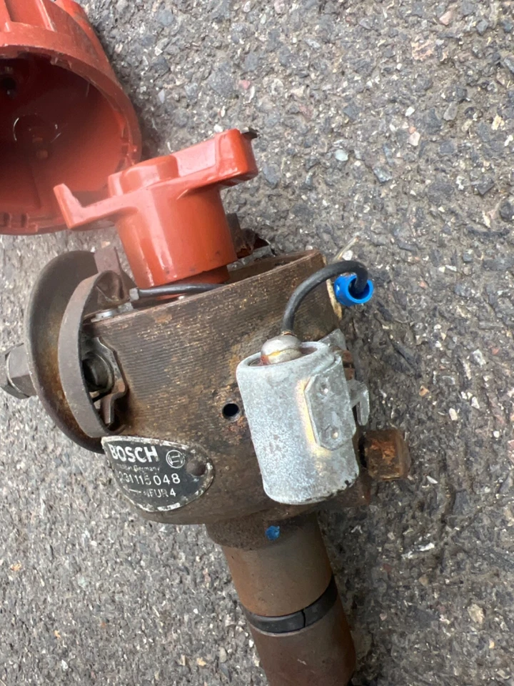 Distribuidor Bosch OEM 0231115048 BMW 1600 1800 2002 cables avanzados de vacío puntos Foto 2 de 4