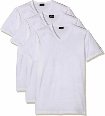 6 Men's Navigate V-Neck Short Sleeve Pure Jersey Cotton Art 512 T-Shirts