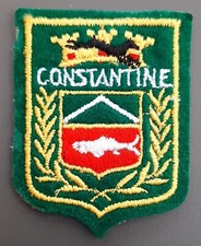 Écusson ancien Algérie Française CONSTANTINE Blason ville tissu ORIGINAL