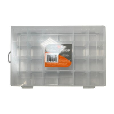 Tackle Box 24 Compartment Clear 10.7 x 7 x 1.75 Plastic Utility Storage  Tray | eBay