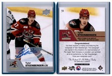 20/21 2020/21 Upper Deck AHL Autograph Auto #72 Tyler Steenbergen - Roadrunners