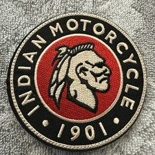 INDIAN MOTORCYCLE 1901 4x4 Embroidered Morale Patch Hook Backing Brand New