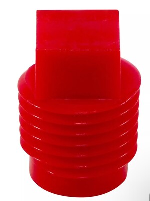 Lot Of 100 Caplugs 99390174 Plastic Threaded Plug for Pipe Fittings. P-28, PE-HD