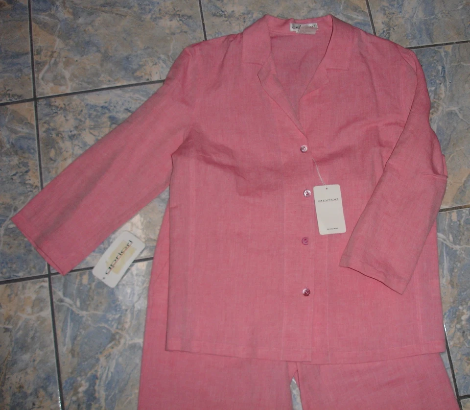 NUEVO TRAJE PANTALÓN ESCADA GROUP APRIORI LINO ALGODÓN S VERSÁTIL!!! Foto 2 de 3