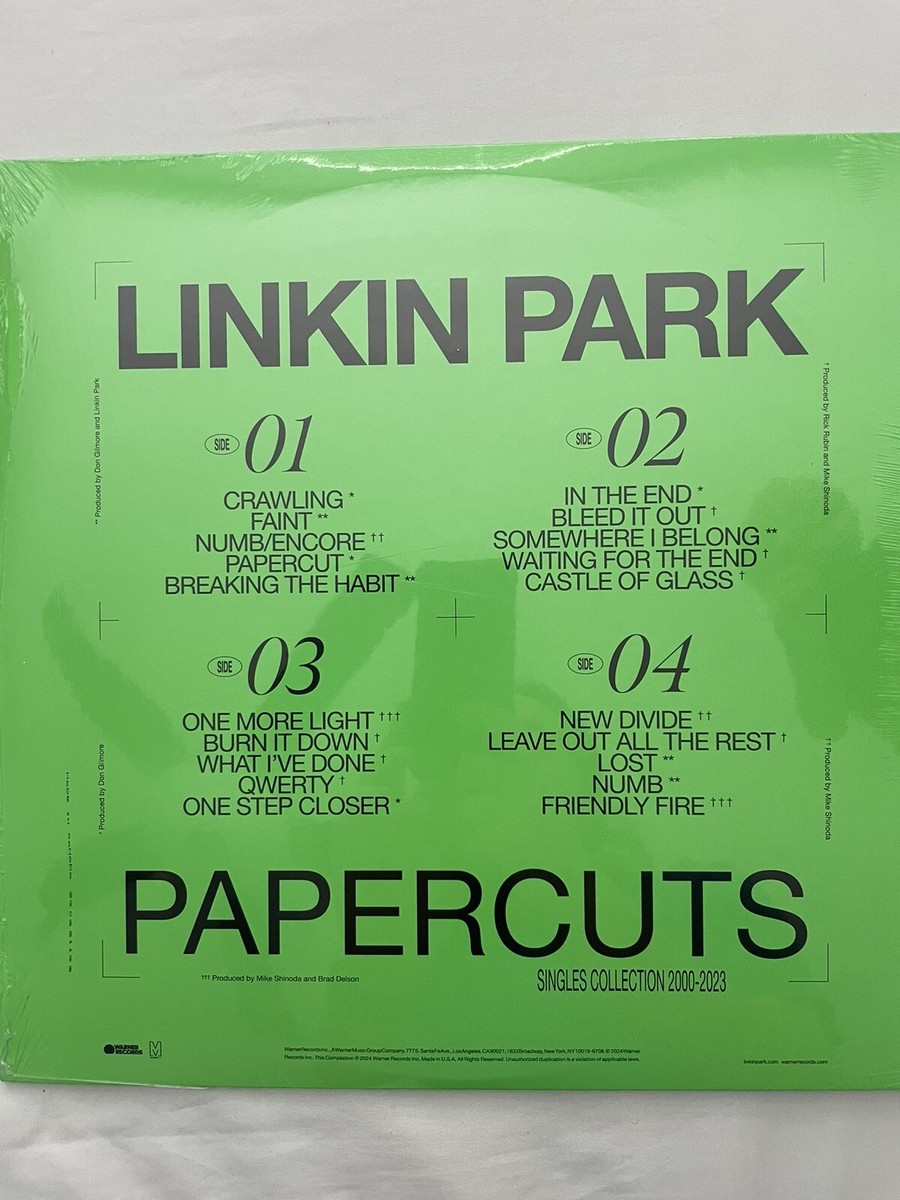欧LP Linkin Park Papercuts 093624846000 Warner Records /00260 PAPERCUTS STANDARD CD | Linkin Park Official Store