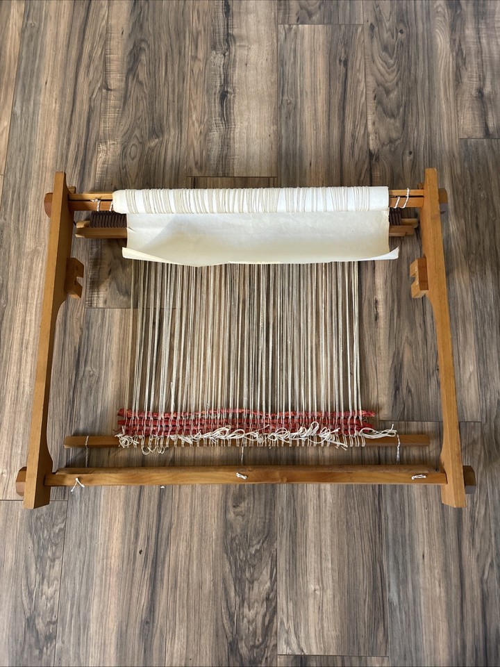 Vintage Table Or Stand Rug Loom Unbranded Craft Weaving Wooden | eBay