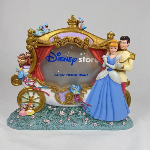 Vintage Disney Store Cinderella Prince Charming Royal Carriage 3D Picture Frame