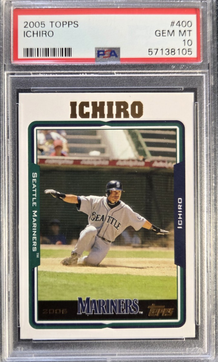 2005 TOPPS #400 ICHIRO SUZUKI PSA 10 Gem Mint Seattle Mariners HOF