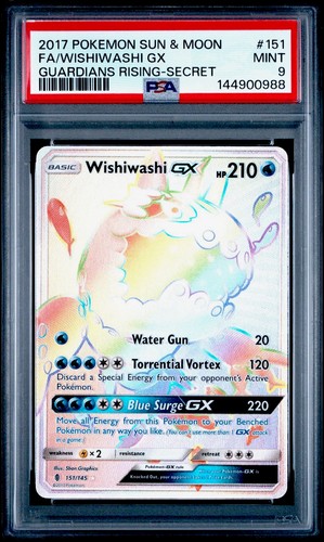 Wishiwashi-GX graded PSA 9 for sale on eBay