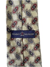 Tommy Hilfiger Men  s Tie 100 Italian Silk Made In USA Luxury Paisley Print
