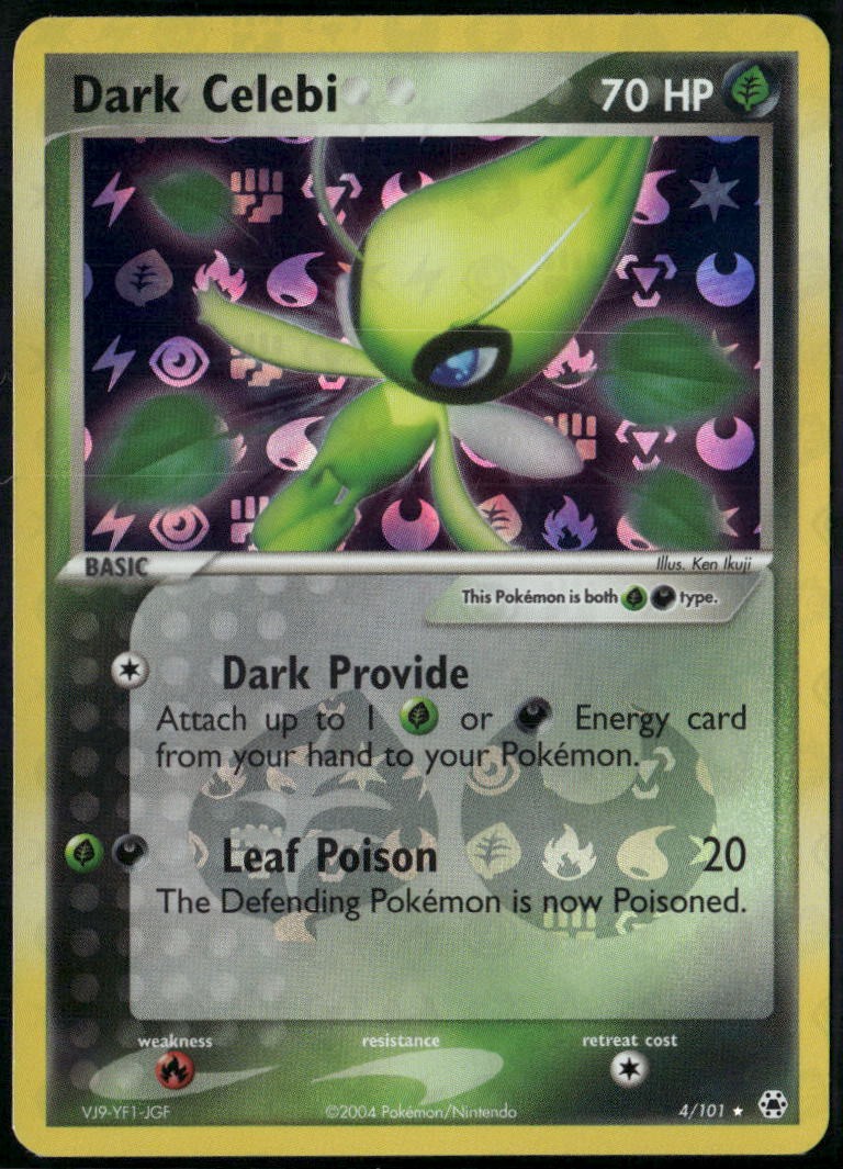 Dark Celebi 4/101 Reverse Holo Rare Hidden Legends LP Pokemon Card