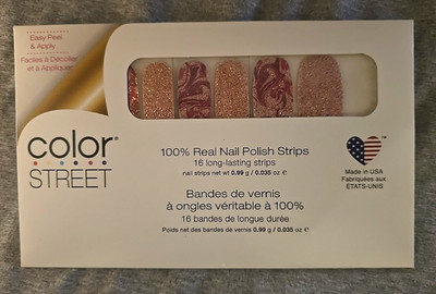Color Street Long Lasting Nail Polish Strips '' FEELING MARBLE-OUS''