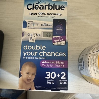 Clearblue Advanced Digital Ovulation Test Kit - 30 Ovulation + 2 Pregnancy Tests