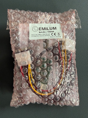 EMILUM Retro PC USB PS2 Maus RS232 (serieller COM-Port) | aktiver Adapter +NEU+