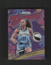 2024 Panini Prizm WNBA #8 Dana Evans Groovy Prizms Red #/99