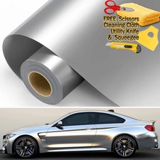 Premium Satin Matte Chrome Metallic Vinyl Film Wrap Sticker Air Bubble Free