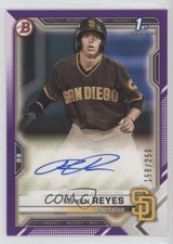 2021 Bowman Paper Prospect Purple Border 158/250 Ripken Reyes #PAPR-RR Auto 19ed