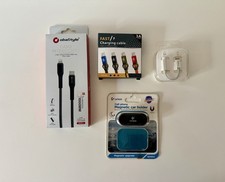 Lotto 4 Accessori Smartphone Nuovi: Cavi Ricarica, Adattatore e Supporto Auto
