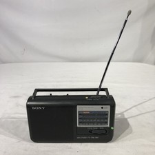 Sony ICF-36 Portable 4 Band Radio Weather/TV/AM FM Battery or AC Tested Works 