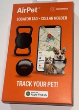 Track Your Pet! AirPet Locator Tag Works With Apple Find My - New in Box!