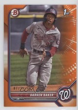 2022 Bowman Prospects Orange Border 7/25 Darren Baker #BP-131 0p45