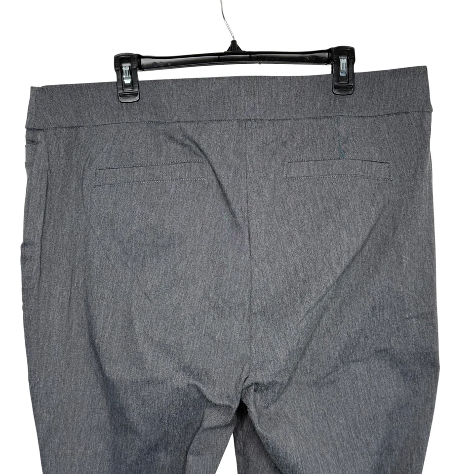 Briggs New York Women’s Work Pants 20W Gray Pull-On Stretch Trousers Career - Image 4 of 4