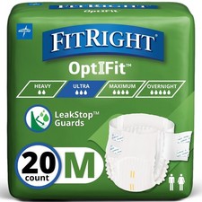 Ultra Adult Diapers, Disposable Incontinence Briefs, Leak-Proof Diaper, Absor...