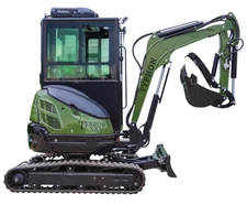 TYPHON TERROR XXV Diesel Mini Excavator 2.7 Ton, 25.1 hp Kubota D1105 Boom Swing