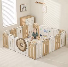 Foldable Playpen for Babies and Toddlers, Portable Kids Play. 14/18/22 Panels