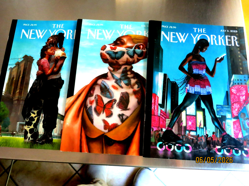 NEW YORKER MAGAZINES - LOT 6 - KADIR NELSON- AS NEW