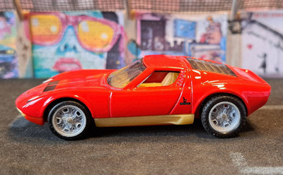 1/64 Hot Wheels Lamborghini Miura P400SV  Real Riders Custom Tuning Miura-Felgen