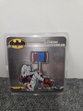 Harley Quinn-batman- Chrome 3.11 X 2.8 Dc Auto Emblem Harley Quinn-batman- Chrome 3.11 X 2.8 Dc Auto Emblem