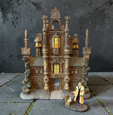 Disney Villains Cruella De Vil Mansion Hawthorne Village 2007 Light Up w/ COA