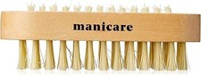 Manicare Wooden Nail Brush, Double Sided Hand And Nail Cleaning And Scrubbing