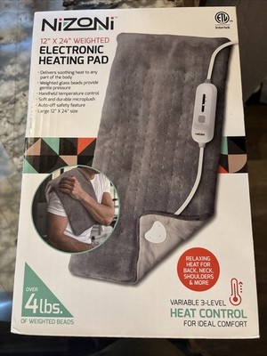 Nizoni Electronic heating pad 12 x 24  weighted
