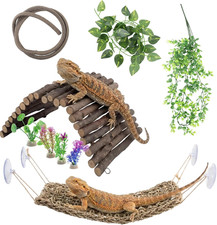 Bearded Dragon Tank Accessories, Reptile Hammock, Bridge Vines