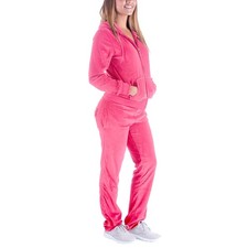 Womens 2 Piece Outfits Velour Tracksuits Long Sleeve Sweatsuits Sports Joggin...