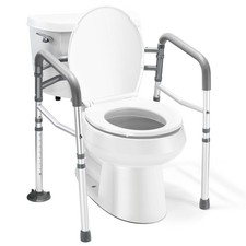 Medical King Adjustable Toilet Safety Rail Grab Bar Frame Handles New Open Box