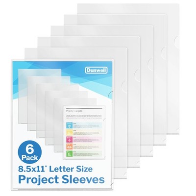 Clear Folders for Documents, Plastic 8.5x11 File Sleeves for Document Protect...