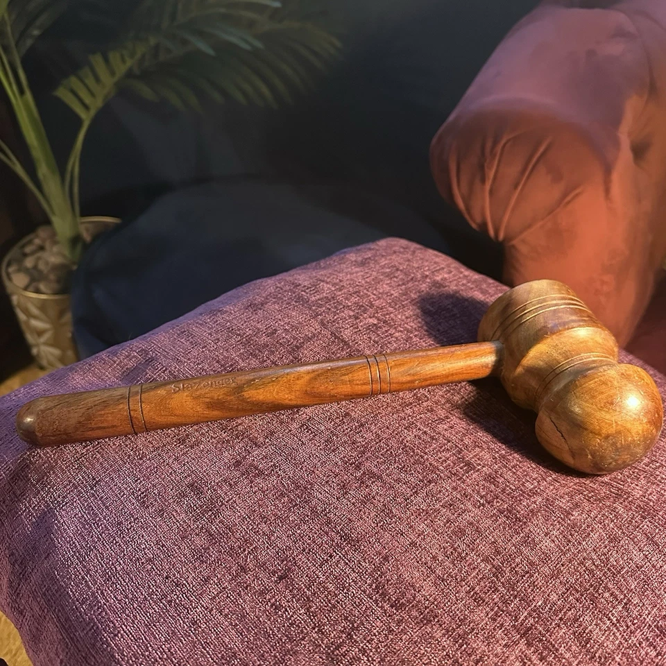 Vintage 70er Jahre Slazenger Cricketschläger Holzhammer Klopfen in Werkzeug Holz Sport - Bild 3 von 4