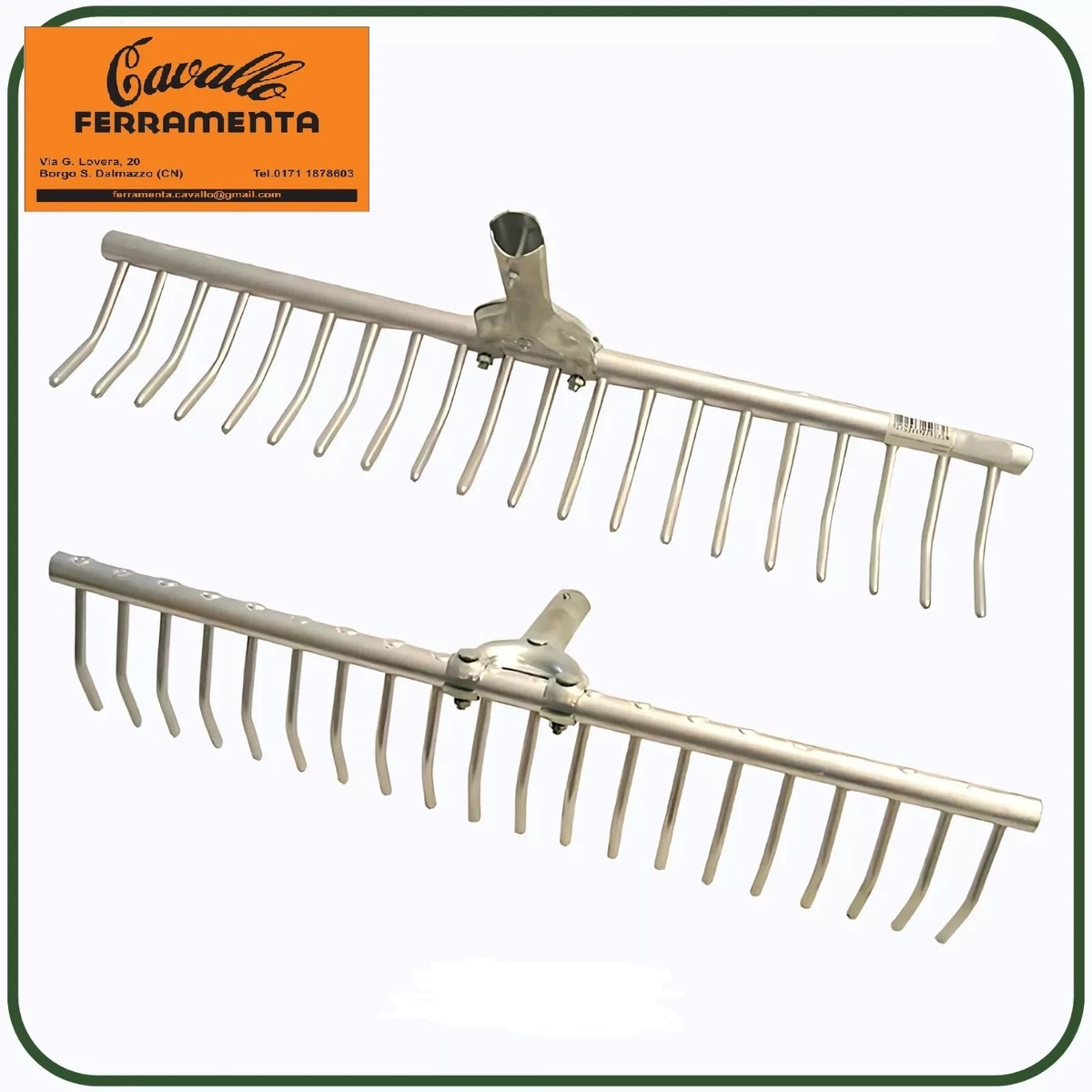 Kent & Stowe Forchetta lunga da giardino – Forcone giardinaggio in acciaio inossidabile, rastrello con manico lungo in frassino, lunghezza: 58,5 cm