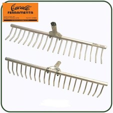 Rastrello Fieno in Alluminio 20 Denti Rastrelli per Fieno Foglie Erba Giardino