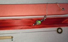 Tensor, Einhandrute, Holzgriff, Messingring, verstellbar inkl. Pendel