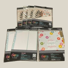 Lot of 7- Happy Planner Classic Extension Packs & Paper- Miss Maker & More - NEW